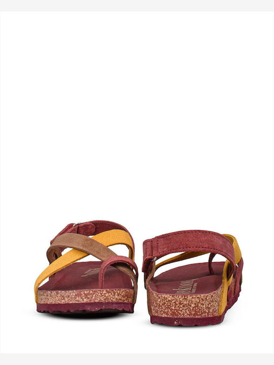 Damen Flache Rote Sandalen