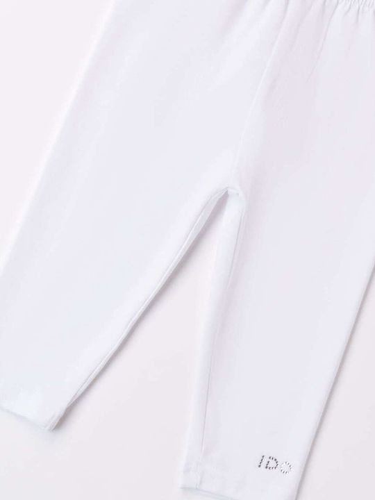 Kids Short White Leggings