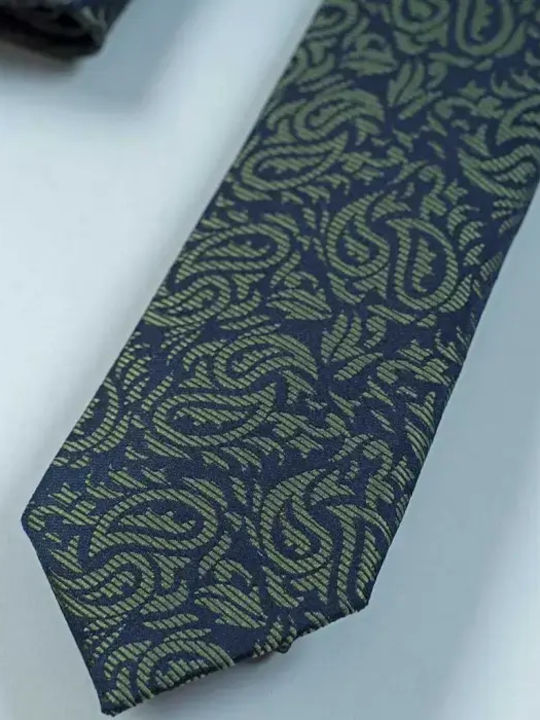 Set Kids Boys Tie Handkerchief Greenwich Cypress Green
