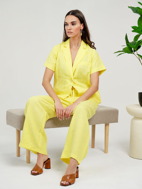 Sharks Bay Clothing Късо Дамско Сако Бяло