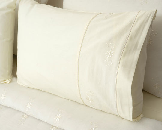 Viopros Super-Double Set 4 Pieces 240x260cm Ecru Viopros Super-Double Set 4 Pieces 240x260cm Ecru