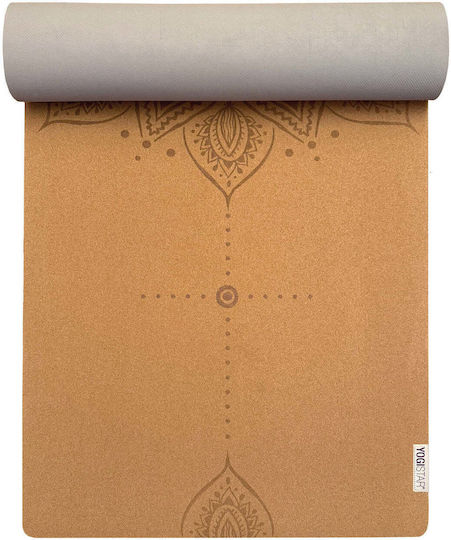 Yogistar 130702 Exercise Mat Yoga Brown (183x61x0.4cm)