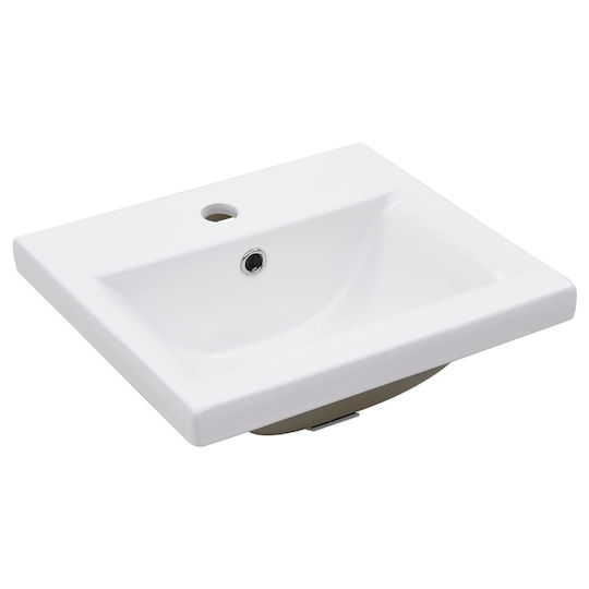 vidaXL Countertop with Sink L40xW38xH31cm White