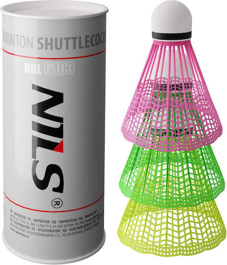 Nils Φτερά Badminton 3τμχ