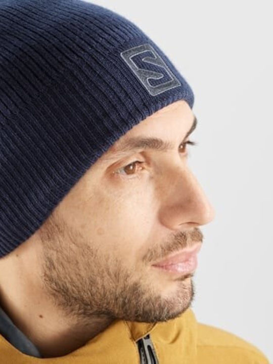 Beanie Unisex Σκούφος Πλεκτός σε Μπλε χρώμα