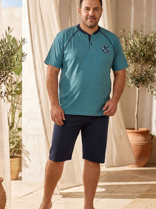 Rimoli Plus Size Καλοκαιρινή Ανδρική Πιτζάμα Βεραμαν