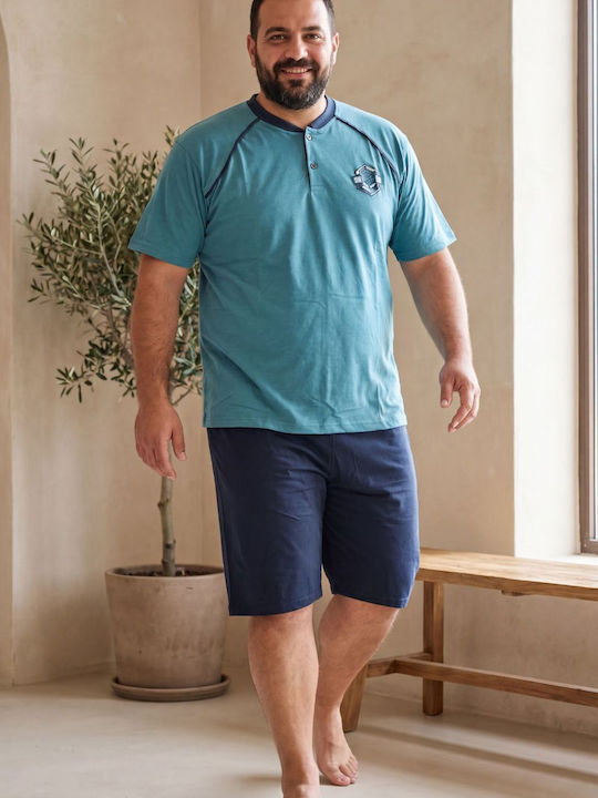 Rimoli Plus Size Καλοκαιρινή Ανδρική Πιτζάμα Βεραμαν