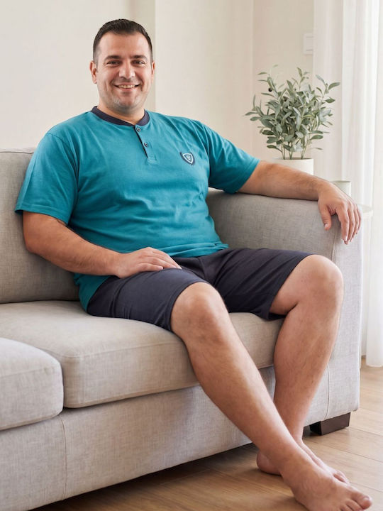 Rimoli Plus Size Καλοκαιρινή Ανδρική Πιτζάμα Βεραμαν