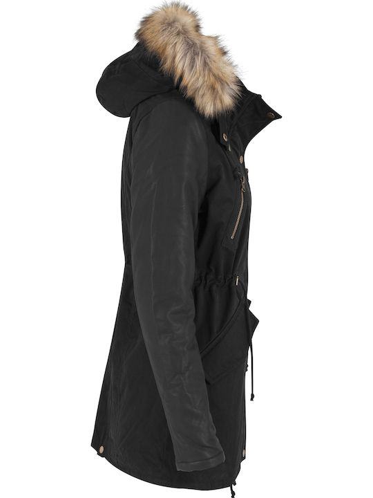 Damen Leder Damenjacke Für Winter Blk/blk
