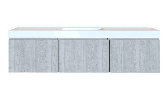Sanitec Xenia Waschtisch mit Waschbecken Gray