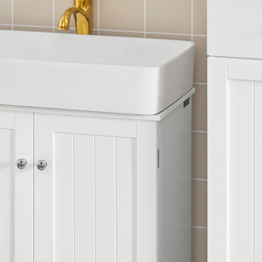 SoBuy Blat fără Lavoar L29xW29xH60cm Alb