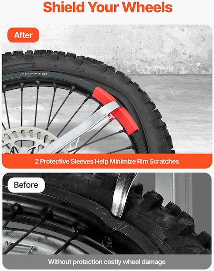 Vevor Motorcycle Tire Changing Kit Dual Sport Suitable for 406-533 Mm Rims 15 17 20 25 Mm Axles Zxcmtcltghgjm4vf9001v0