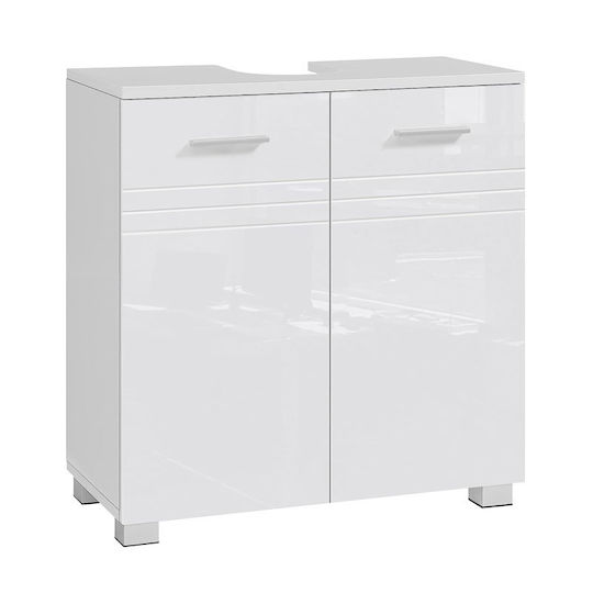 Vasagle Πάγκος χωρίς Νιπτήρα Μ60xΒ30xΥ63cm Λευκός Vasagle Πάγκος χωρίς Νιπτήρα Μ60xΒ30xΥ63cm Λευκός