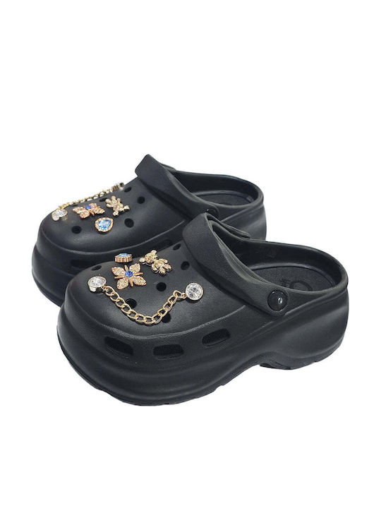 Ustyle Women's Clogs Black
