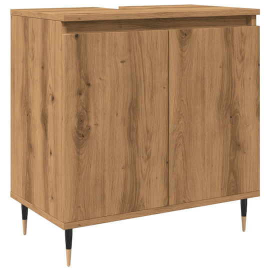 vidaXL Πάγκος χωρίς Νιπτήρα Μ58xΒ33xΥ60cm Δρυς vidaXL Πάγκος χωρίς Νιπτήρα Μ58xΒ33xΥ60cm Δρυς