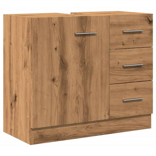 vidaXL Schrank Waschtisch ohne Waschbecken L63xB30xH54cm Coffee