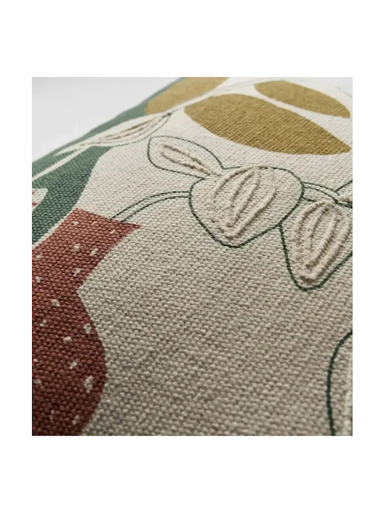 Gofis Home Decorative Pillow Case Calli Made of 100% Cotton Cotton 45x45cm