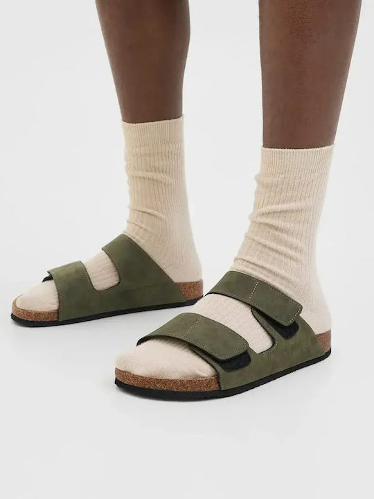 Men's Sandals in Green Colour
