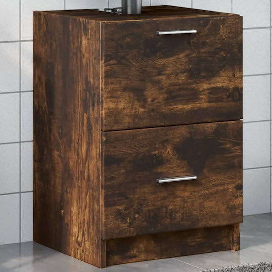 vidaXL Waschtisch mit Waschbecken L40xB37xH59cm Coffee