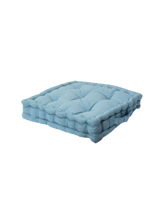 Viopros Floor Pillow 581 From 100% Cotton Turquoise 40x40cm