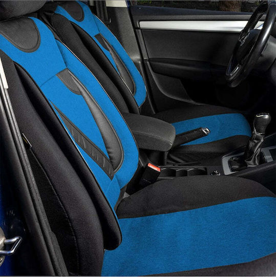 Set Universal Nero Blue Custom Seat Covers Skoda