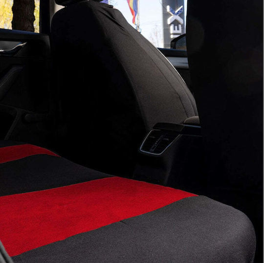 Set Huse Scaune Auto Universale Nero Roșii Opel