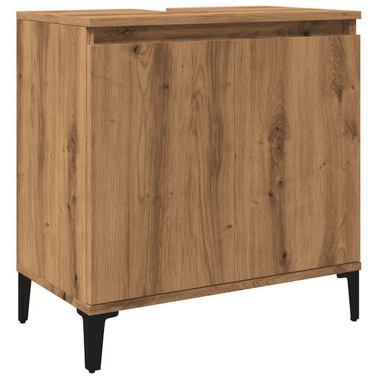vidaXL Πάγκος χωρίς Νιπτήρα Μ58xΒ33xΥ60cm Δρυς vidaXL Πάγκος χωρίς Νιπτήρα Μ58xΒ33xΥ60cm Δρυς
