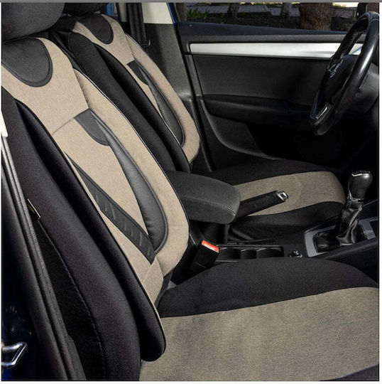 Set Custom Universal Nero Beige Seat Covers Ford