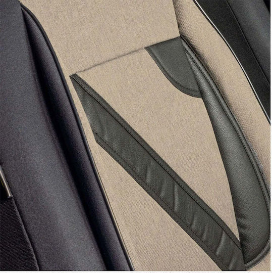 Set Huse Scaune Auto Universale Personalizate Nero Bej Noi Renault