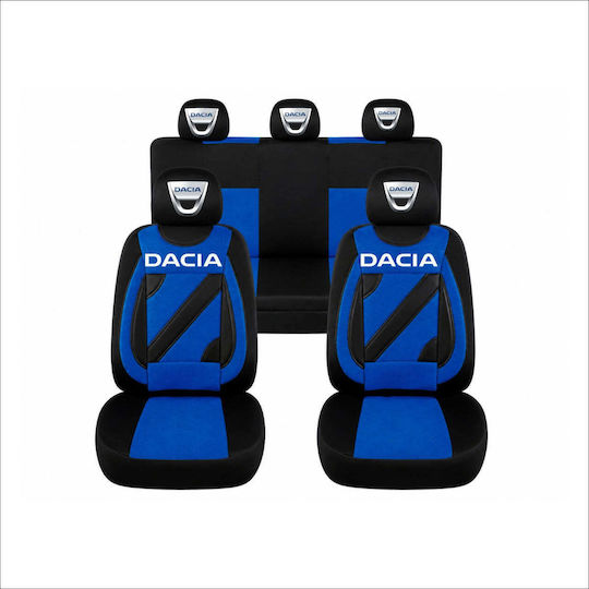 Set Universal Huse Scaune Auto Personalizate Nero Blue Dacia