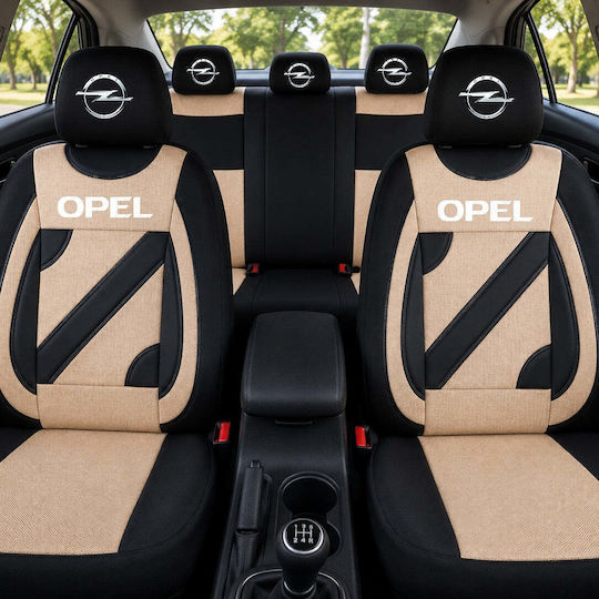 Universal Nero Beiges Autositzbezüge Opel