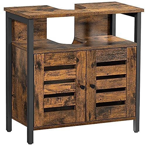 Vasagle Waschtisch ohne Waschbecken L60xB30xH60cm Rustic Brown and Black