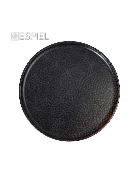 Espiel Sunset Shallow Brown Plate with Diameter 15cm 6 Pieces