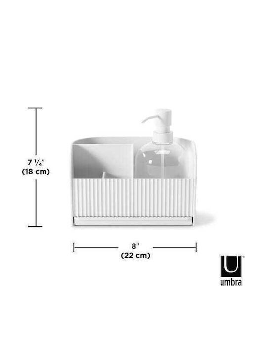 Umbra Sling Suport De Scurgere Pentru Tacâmuri Metalic Alb 38cm