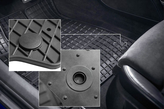 Rubber Car Mats Mercedes B-class W245 Hatchback 2005-2011 Black Fitted