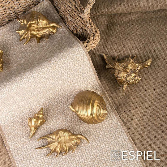 Coajă De Melc Aurie 9x4,5x4cm Set 6 Bucăți Espiel