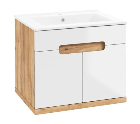 Deftrans Ronda New Bathroom Vanity Unit With Sink M50xD44xH51cm Craft Oak Deftrans Ronda New Bathroom Vanity Unit With Sink M50xD44xH51cm Craft Oak