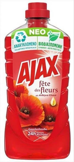 Ajax Καθαριστικό Υγρό Πατώματος Fete Des Fleurs Αγριολούλουδα 1lt