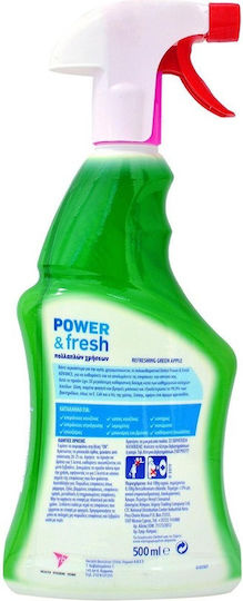 Dettol Power & Fresh Advance Καθαριστικό Spray Γενικής Χρήσης με Απολυμαντική Δράση Πράσινο Μήλο 500ml