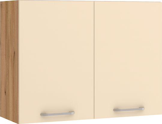 Ντουλάπι Κρεμαστό Δρυς/κρεμ 80x30x60εκ. Ντουλάπι Κρεμαστό Δρυς/κρεμ 80x30x60εκ.