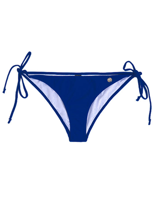 Bikini Bottoms Slip with Laces Navy Blue