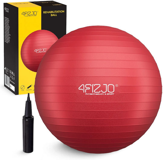 4FIZJO 4Fit Μπάλα Pilates 55cm σε Κόκκινο Χρώμα