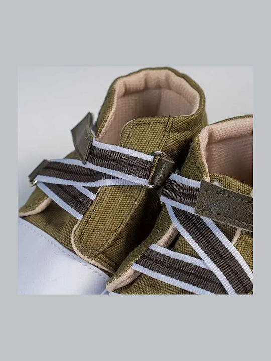 On Line Soft-Sole Sneakers For Babies Green