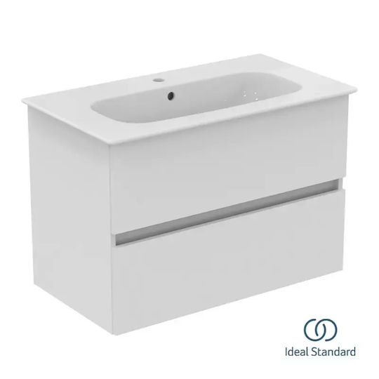 Ideal Standard Шкаф със Мивка White Glossy