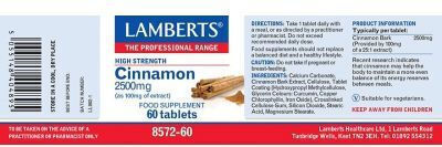 Lamberts Cinnamon 60 ταμπλέτες