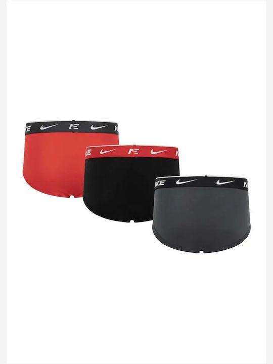 Nike Nhb Σετ Παιδικά Βρακάκια Κόκκινο 3τμχ