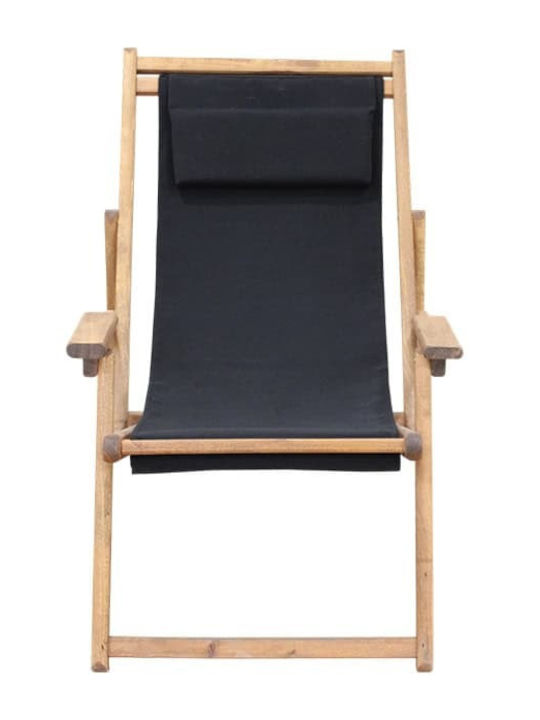 Deckchair Torino Wooden Walnut 64x100x68cm