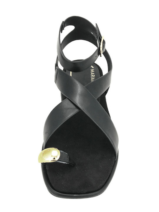 Flache Sandalen Für Damen Schwarz