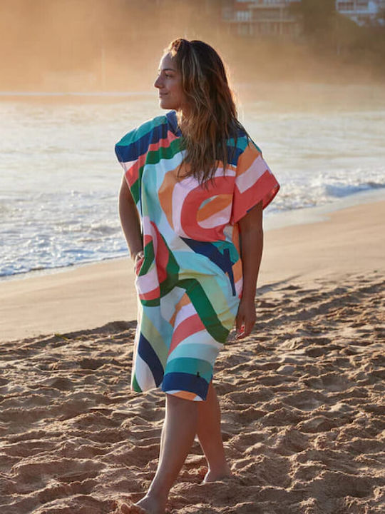 Dock & Bay Beach Poncho Made Of Multicolour Microfiber