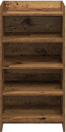 Ξύλινη Ανοιχτή Παπουτσοθήκη Καφέ Μ48xΠ36xΥ92cm